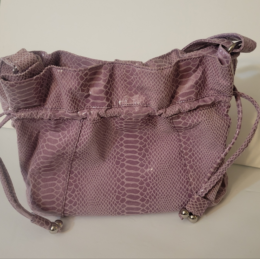Vintage Perlina Snakeskin Hobo Handbag - Picture 8 of 12